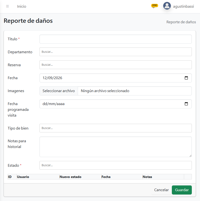 Gestión de propiedades con integración Airbnb